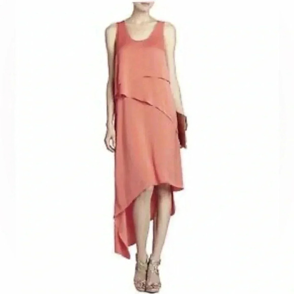 BCBGMAXAZRIA Coral Reese Draped Tank Dress Size XXS Cocktail Formal Party Chic - Picture 1 of 7